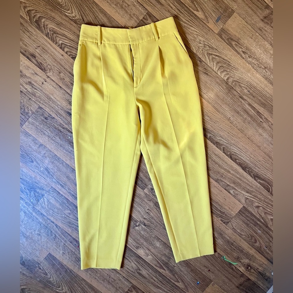 ZARA Mustard Yellow Trousers - Picture 3 of 6